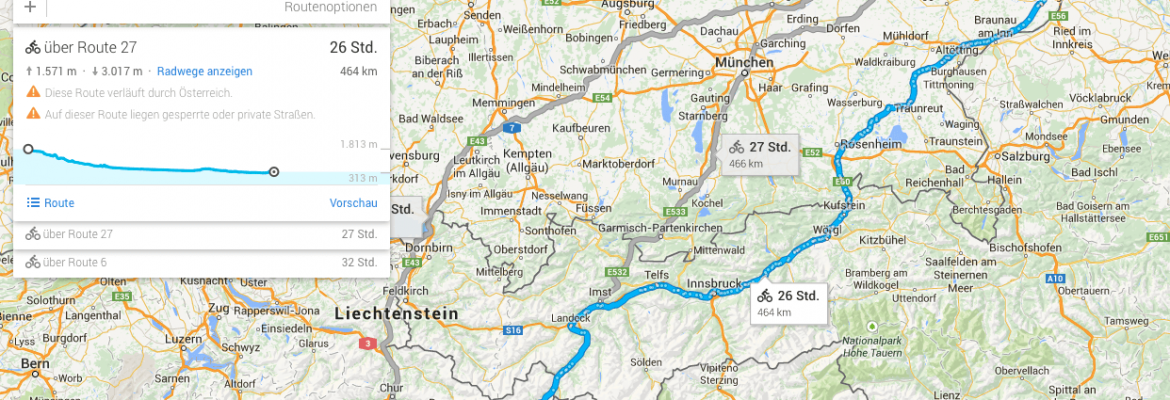 …and wat if I start from Pontresina in Switzerland?