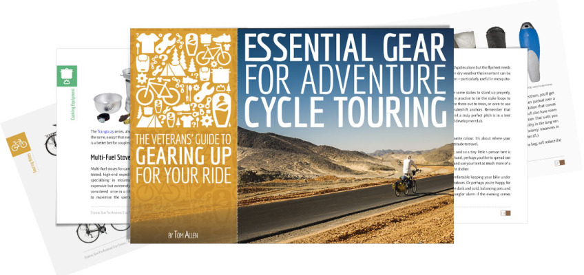 El libro / manual para ciclistas de travesía.