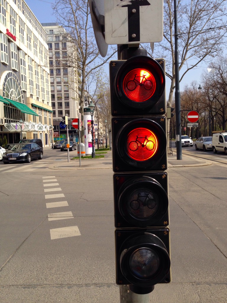 Viena is very cyclist friendly