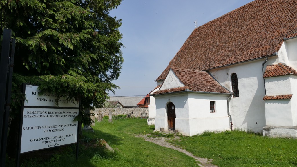 Roman Catholic Fortress Church in Ghelinta (Covasna County) build in the 13th. Century