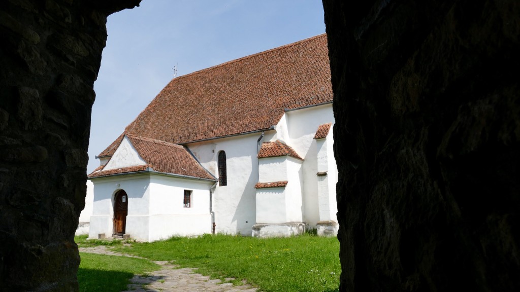 Roman Catholic Fortress Church in Ghelinta (Covasna County) build in the 13th. Century