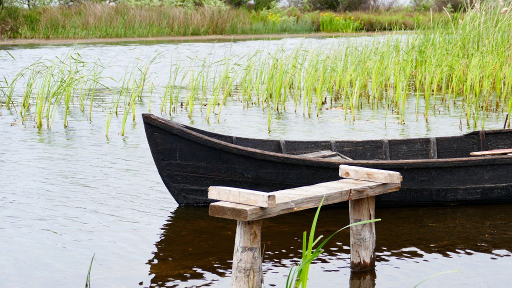 a Lipovan Boat at Danube Delta