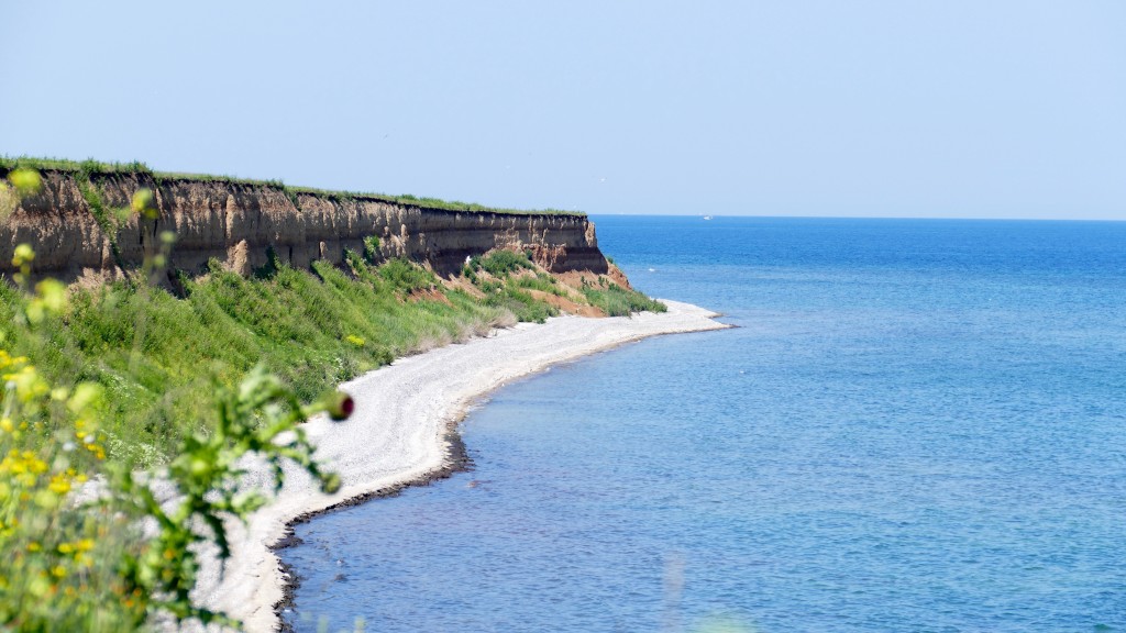 The virgin beach at the Black Sea (Costinesti)