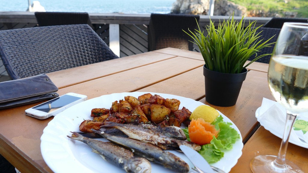 grilled sardines