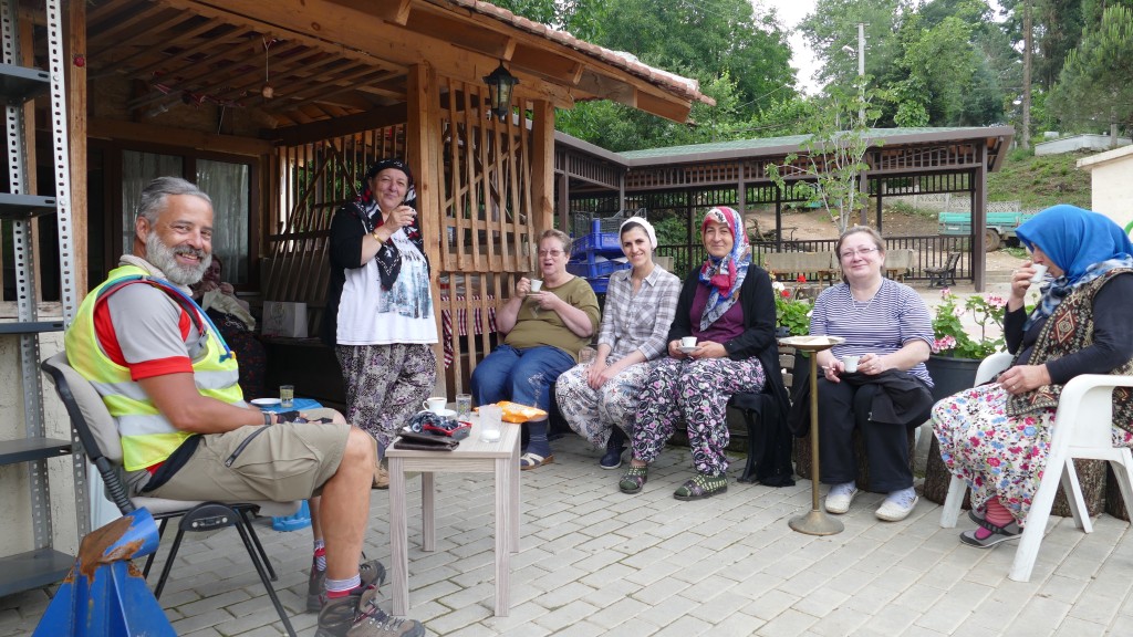 I was invited by this women to a meal. They managed a cooperative for women of the village baking bread and offering catering, etc