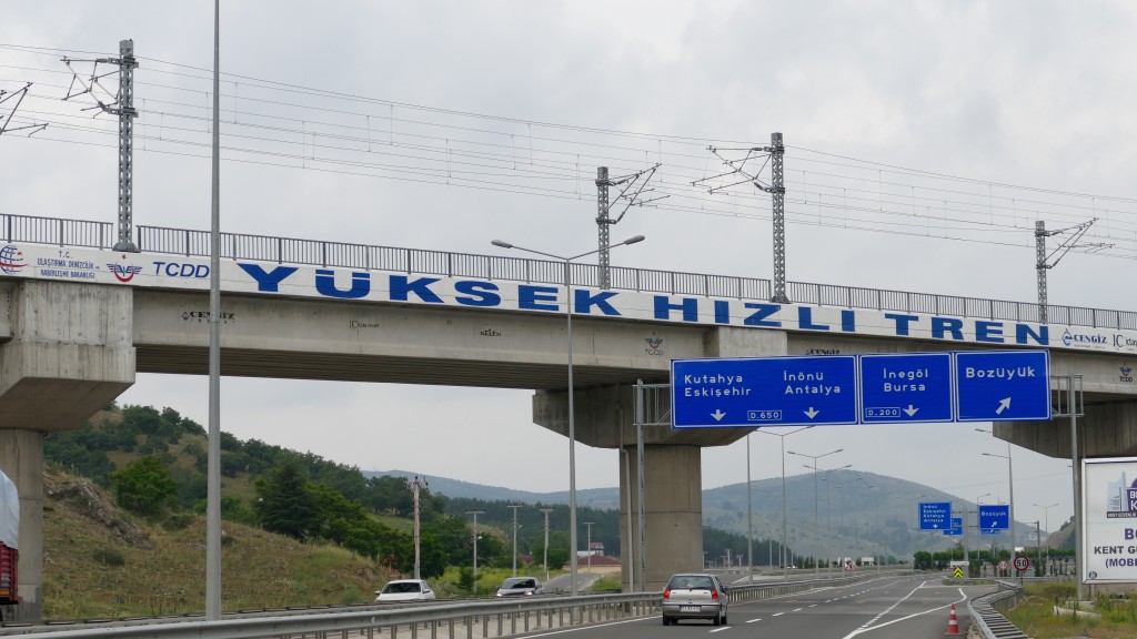 The Turkish State Railways started building high-speed rail lines in 2003. The first section of the line, between Ankara and Eskişehir, was inaugurated on 13 March 2009. It is a part of the 533 km Istanbul to Ankara high-speed rail line. A subsidiary of Turkish State Railways, Yüksek Hızlı Tren is the sole commercial operator of high speed trains in Turkey.