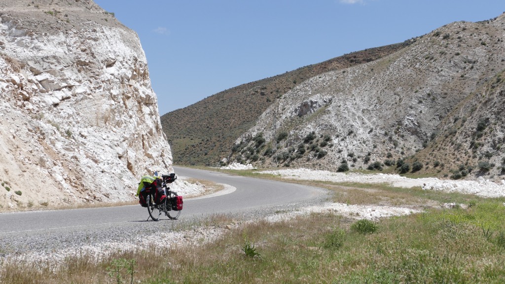 The road between Sereflikochisar and Ortaköy. Tuffs-stone (Volcanic Stone) formations.