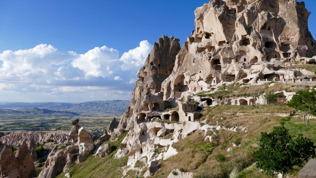 Cappadocia (Turkish: Kapadokya) is an area in Central Anatolia in Turkey best known for its unique moon-like landscape, underground cities, cave churches and houses carved in the rocks.