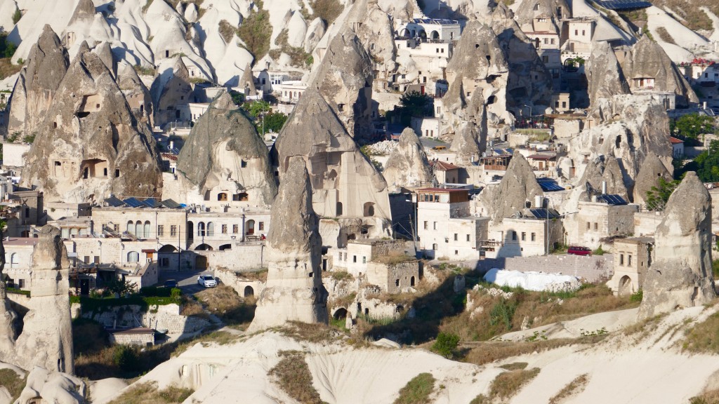 Cappadocia (Turkish: Kapadokya) is an area in Central Anatolia in Turkey best known for its unique moon-like landscape, underground cities, cave churches and houses carved in the rocks.