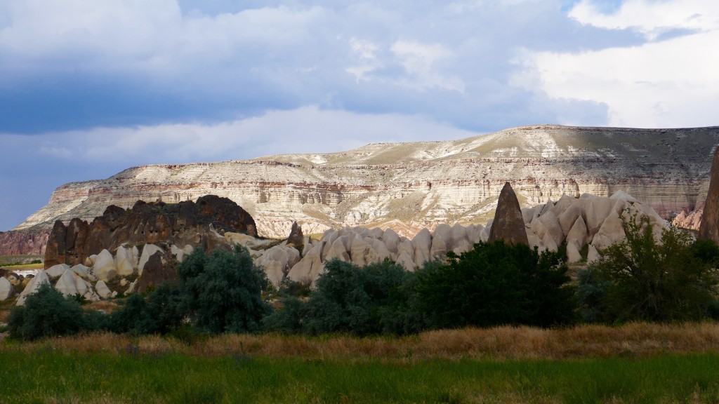 Cappadocia (Turkish: Kapadokya) is an area in Central Anatolia in Turkey best known for its unique moon-like landscape, underground cities, cave churches and houses carved in the rocks.