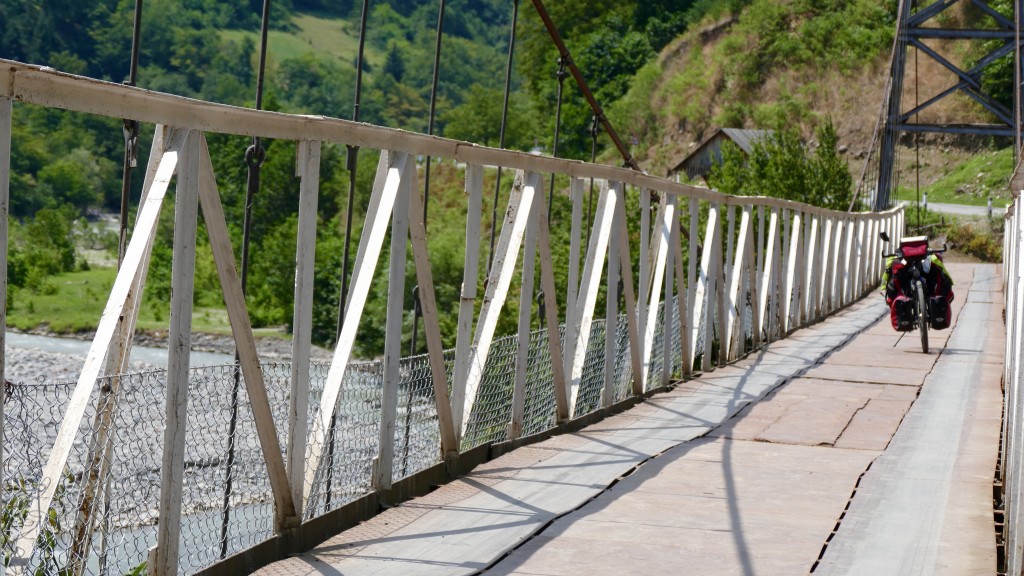 Hanging Bridge over the Acharistskali River