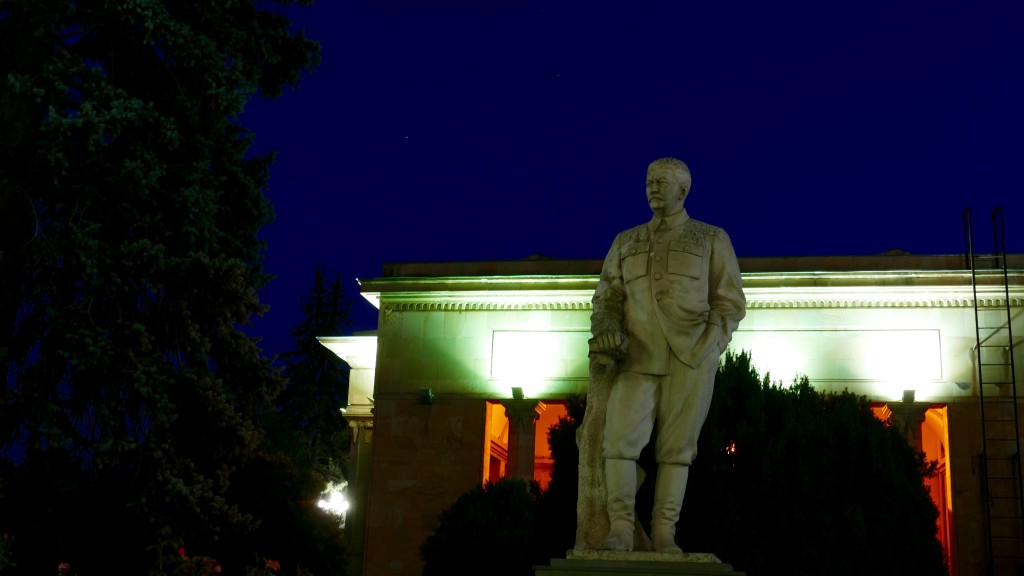 STALIN STATUE - And behind it, his Mausoleum, Museum and the Avenue aside. Gori and its environs house several notable cultural and historical landmarks. Although for many foreigners Gori is principally known as the birthplace of Joseph Stalin.