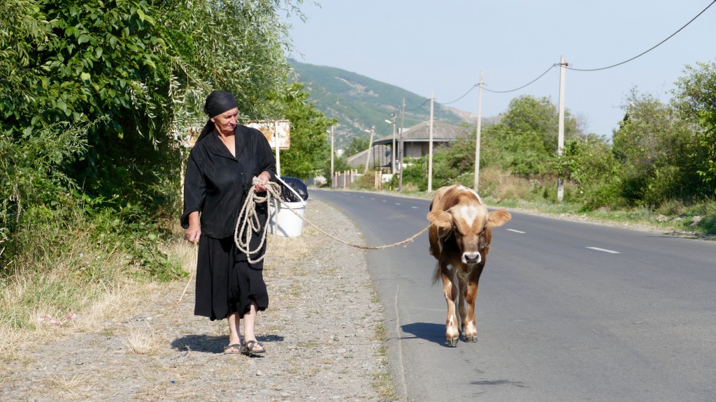 Leaving Gori on the road to Upsaklhize