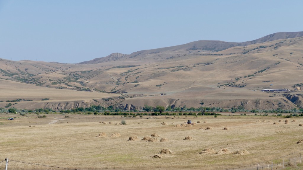 Steppe surrounding Gori city along the Mtkeva Valey