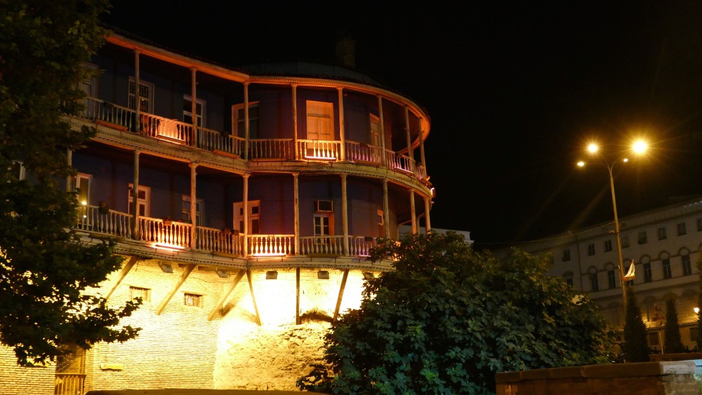 typical wooden balconies, TBILISI