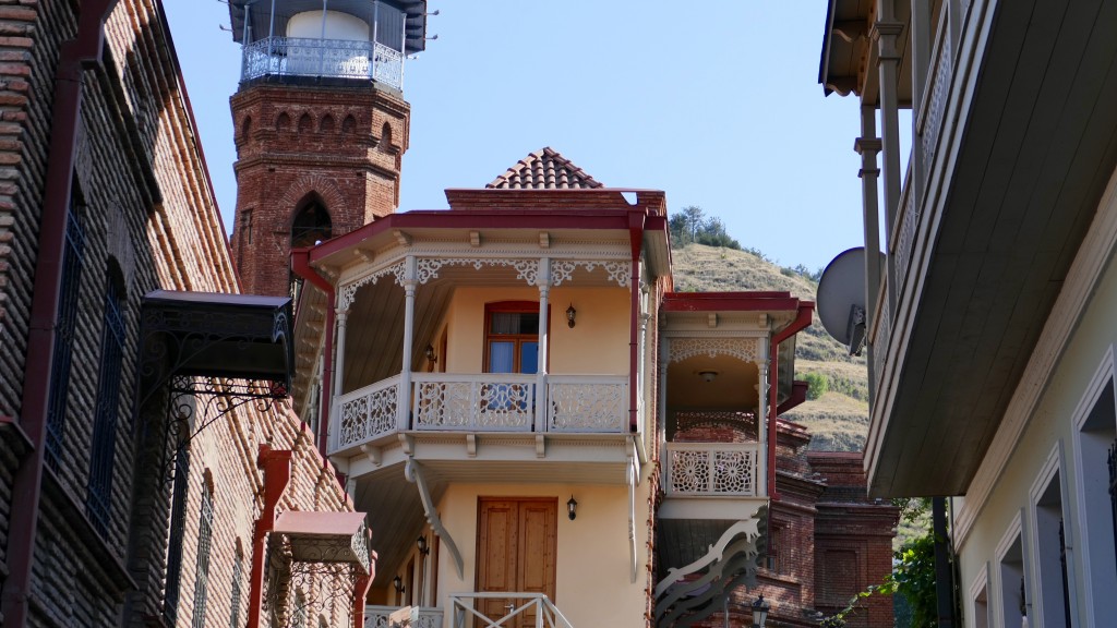 Balconies in old Tbilsi