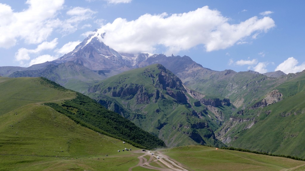 Mount Kazbek is associated in Georgian folklore with Amirani, the Georgian version of Prometheus, who was chained on the mountain in punishment for having stolen fire from the gods and having given it to mortals. The location of his imprisonment later became the site of an Orthodox hermitage located in a cave called “Betlemi” (Bethlehem) at around the 4000 meter level. According to legends, this cave housed many sacred relics, including Abraham's tent and the manger of the infant Jesus