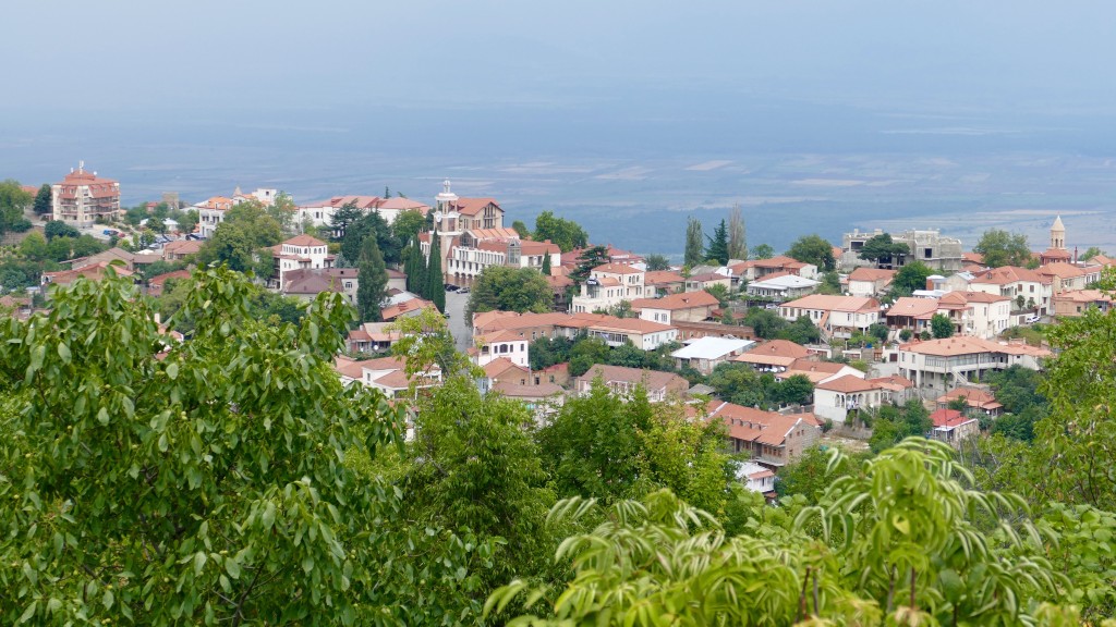 view of Sighnaghi, Kakheti Region