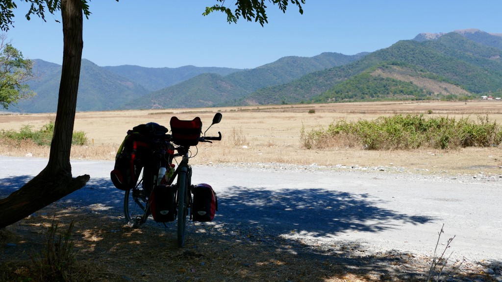 Steppe on bottom of the Caucasus