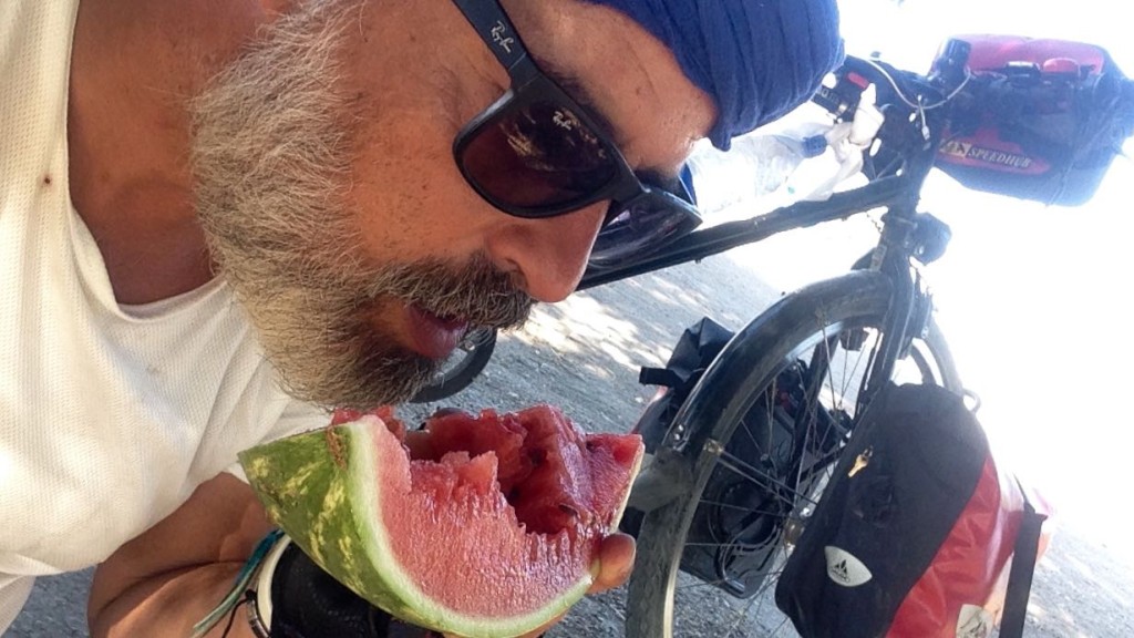 the offered me a Watermelon on the road.