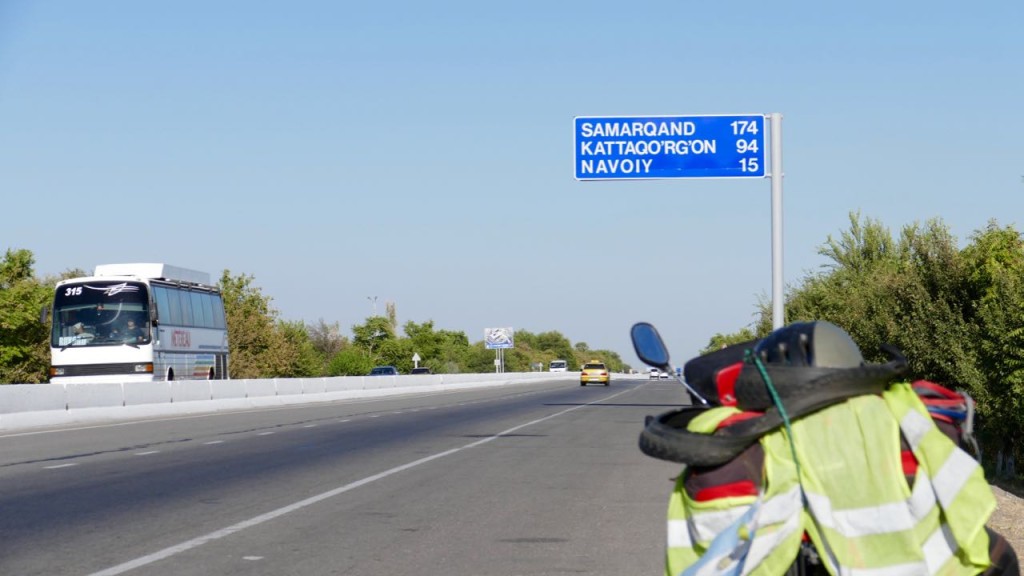 the road to Samarkand, short of Navoiy (few km in a fair good state)