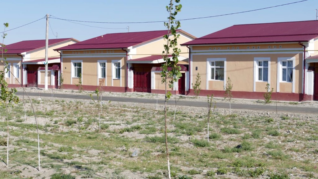 new social estates at the countryside. The colours are a precept from the urban planning office.