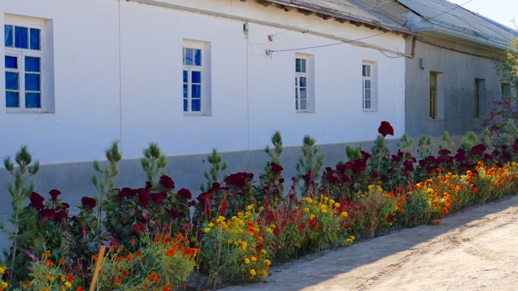 rural village at Jazzikh . A typically Uzbek village.